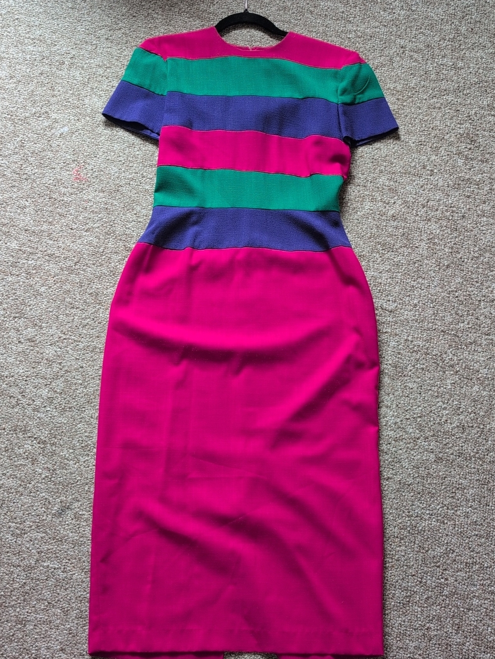 Bold Stripe Vintage Dress